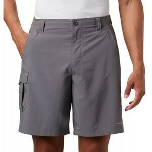 Columbia Gray Regular Fit Cargo Short - Mens 38W/10L